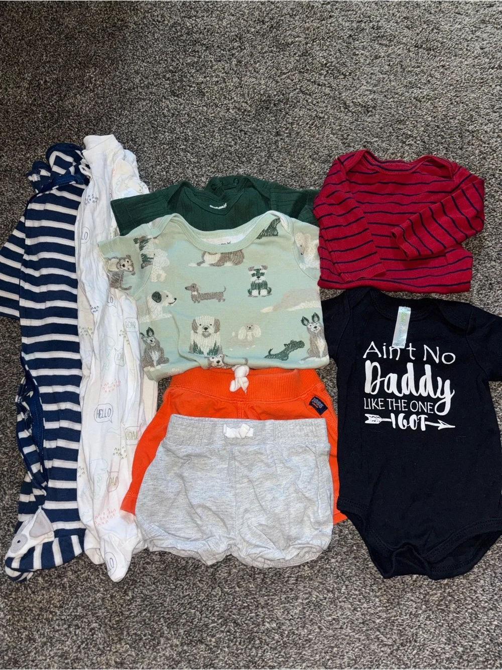 Baby Clothes Lot - Neutral & Colorful Onesies and Tops
